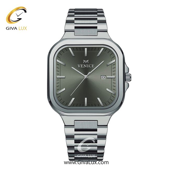 ساعت مچی اورجینال مردانه ونیز نقره ای | نقره ای| دودی|تیتانیوم| کد رفرنس V801471202