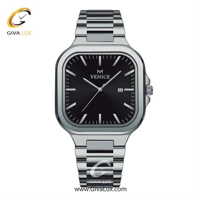 ساعت مچی اورجینال مردانه ونیز نقره ای | نقره ای| مشکی| کد رفرنس V801471502