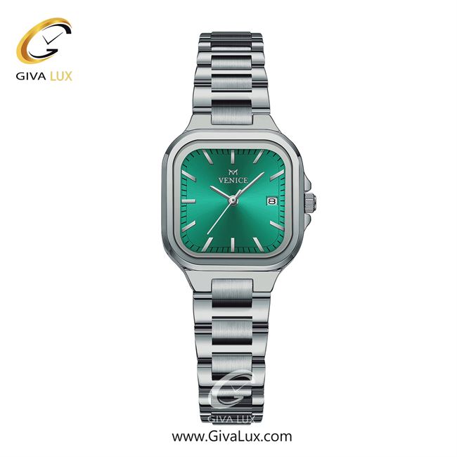 ساعت مچی اورجینال زنانه ونیز نقره ای | نقره ای| سبزآبی| کد رفرنس V801471811