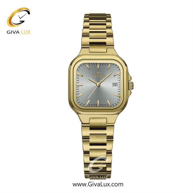 ساعت مچی اورجینال زنانه ونیز طلایی | طلایی| نقره ای| کد رفرنس V801472101