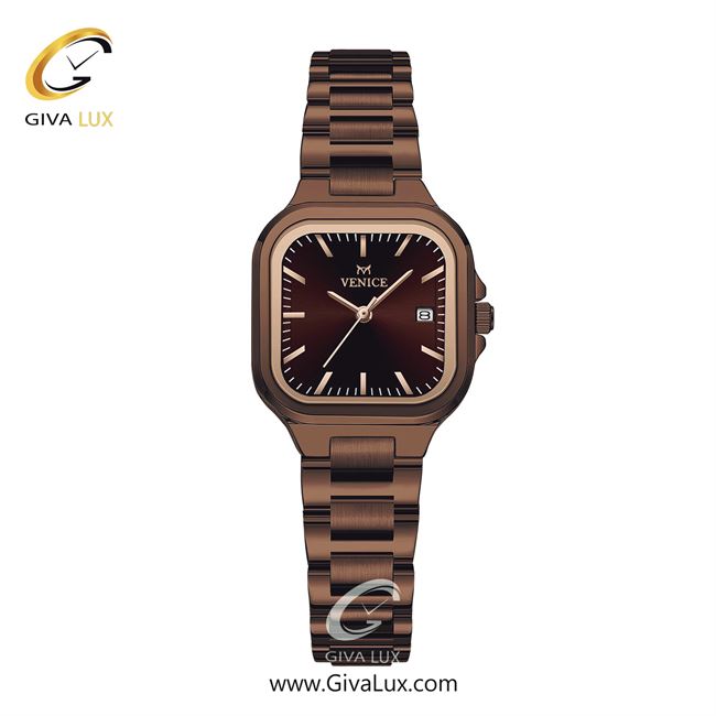 ساعت مچی اورجینال زنانه ونیز کافی | کافی| قهوه ای| کد رفرنس V801473901