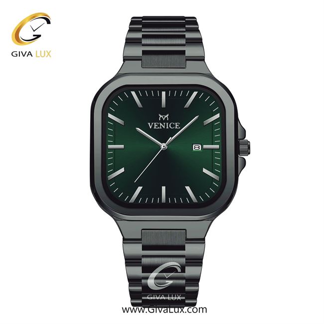 ساعت مچی اورجینال مردانه ونیز تیتانیوم | تیتانیوم| سبز یشمی تیره| کد رفرنس V801474902