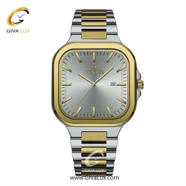 ساعت مچی اورجینال مردانه ونیز نقره ای-طلایی | نقره ای-طلایی| نقره ای| کد رفرنس V801475202