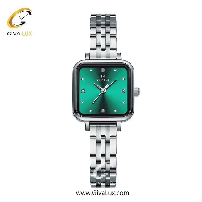 ساعت مچی اورجینال زنانه ونیز نقره ای | نقره ای| سبز| کد رفرنس V801711811