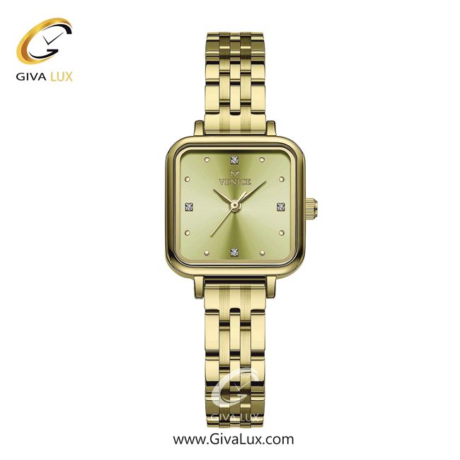 ساعت مچی اورجینال زنانه ونیز طلایی | طلایی| طلایی| کد رفرنس V801712001