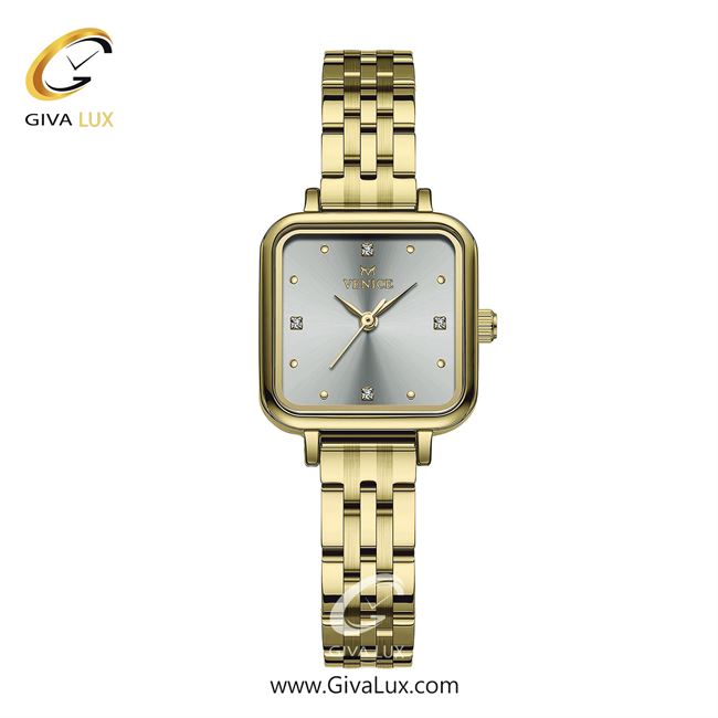 ساعت مچی اورجینال زنانه ونیز طلایی | طلایی| نقره ای| کد رفرنس V801712101