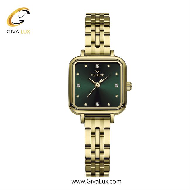 ساعت مچی اورجینال زنانه ونیز طلایی | طلایی| سبز| کد رفرنس V801712801