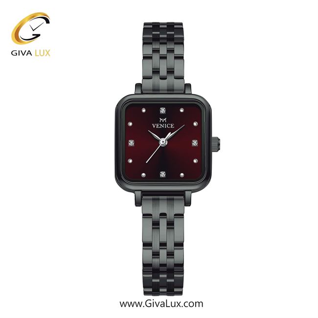 ساعت مچی اورجینال زنانه ونیز تیتانیوم | تیتانیوم(زغالی)| زرشکی| کد رفرنس V801714701