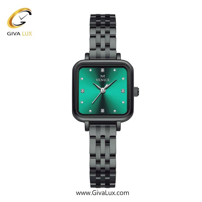 ساعت مچی اورجینال زنانه ونیز تیتانیوم | تیتانیوم(زغالی)| سبز| کد رفرنس V801714701