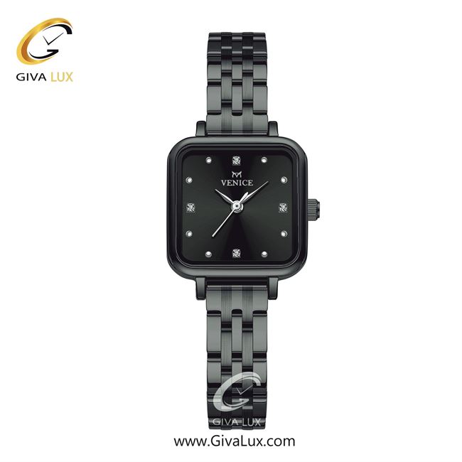 ساعت مچی اورجینال زنانه ونیز تیتانیوم | تیتانیوم(زغالی)| مشکی| کد رفرنس V801715601