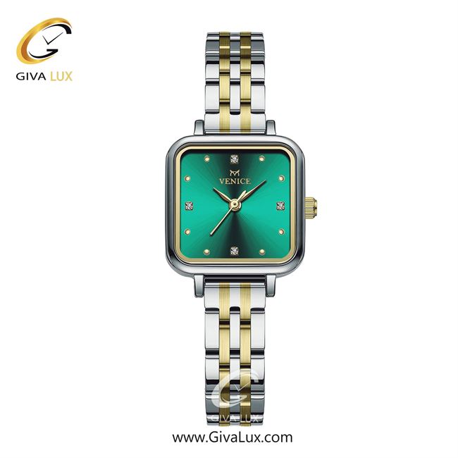 ساعت مچی اورجینال زنانه ونیز طلایی-نقره ای | طلایی-نقره ای| سبز| کد رفرنس V801715711