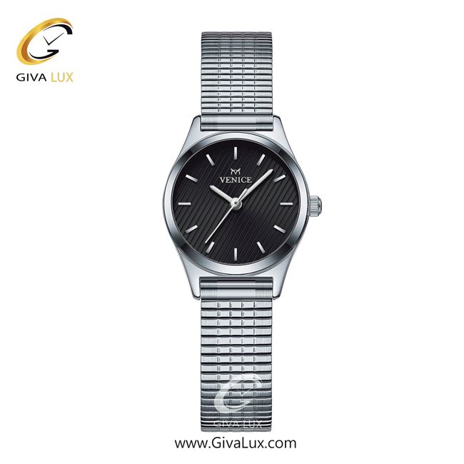 ساعت مچی اورجینال زنانه ونیز نقره ای | نقره ای| مشکی| کد رفرنس V801721501