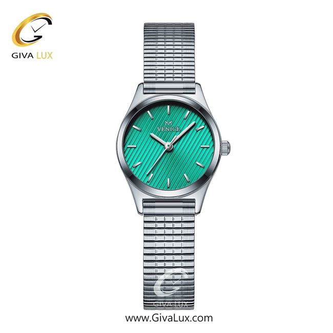 ساعت مچی اورجینال زنانه ونیز نقره ای | نقره ای| سبزآبی| کد رفرنس V801721811