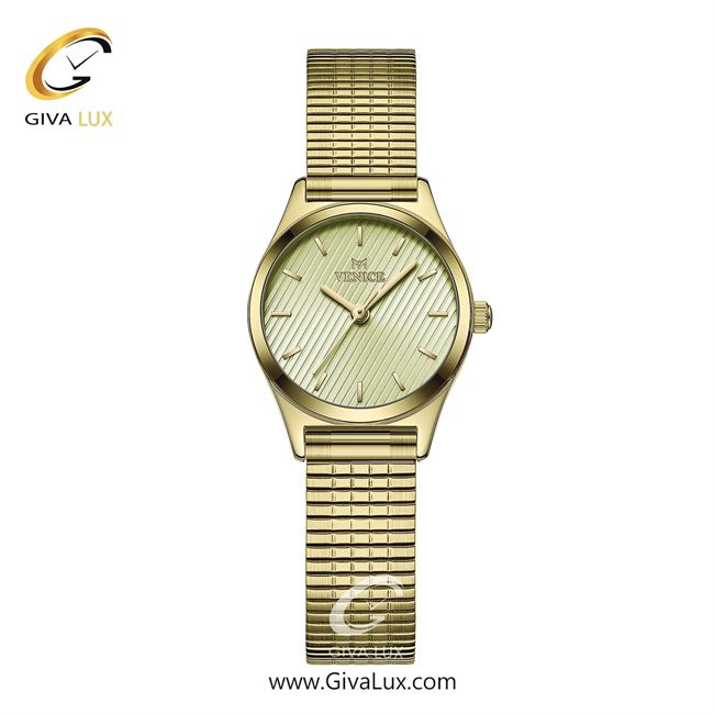ساعت مچی اورجینال زنانه ونیز طلایی | طلایی| طلایی| کد رفرنس V801722001