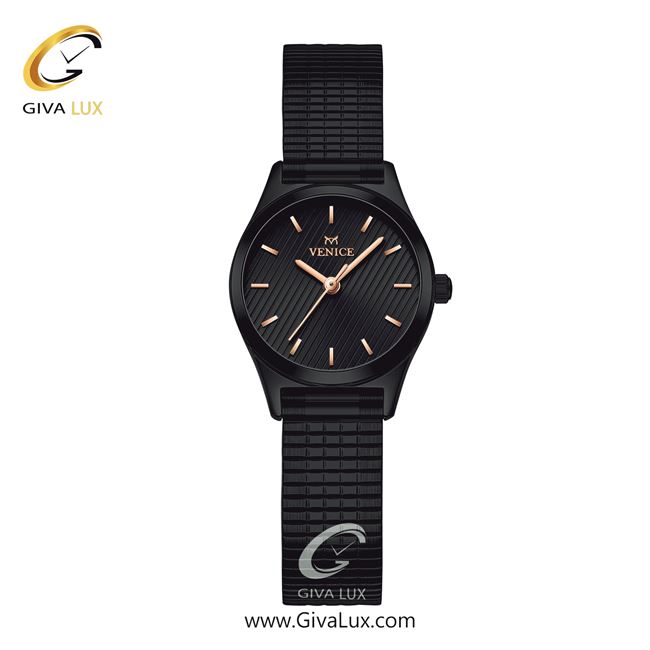 ساعت مچی اورجینال زنانه ونیز مشکی | مشکی| مشکی| کد رفرنس V801724101