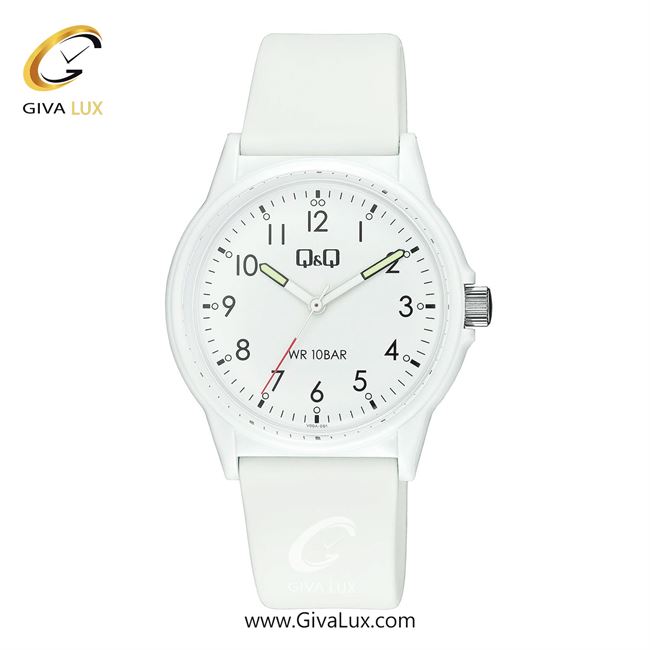 ساعت مچی اورجینال مردانه کیو اند کیو Q&Q سفید | سفید| سفید| کد رفرنس V00A-001VY