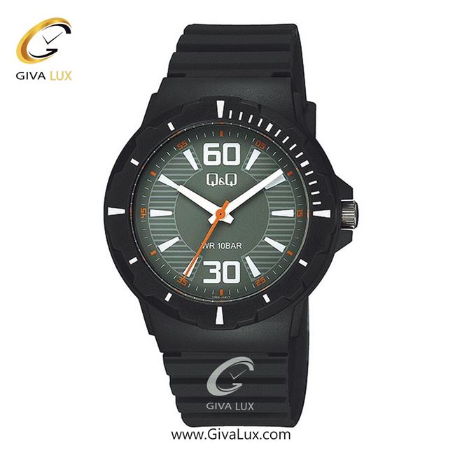 ساعت مچی اورجینال مردانه کیو اند کیو Q&Q مشکی | مشکی| دودی|تیتانیوم| کد رفرنس V02A-006VY
