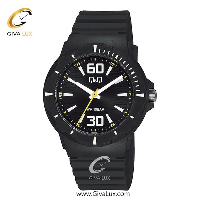 ساعت مچی اورجینال مردانه کیو اند کیو Q&Q مشکی | مشکی| مشکی| کد رفرنس V02A-007VY