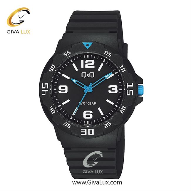 ساعت مچی اورجینال مردانه کیو اند کیو Q&Q مشکی | مشکی| مشکی| کد رفرنس V02A-014VY