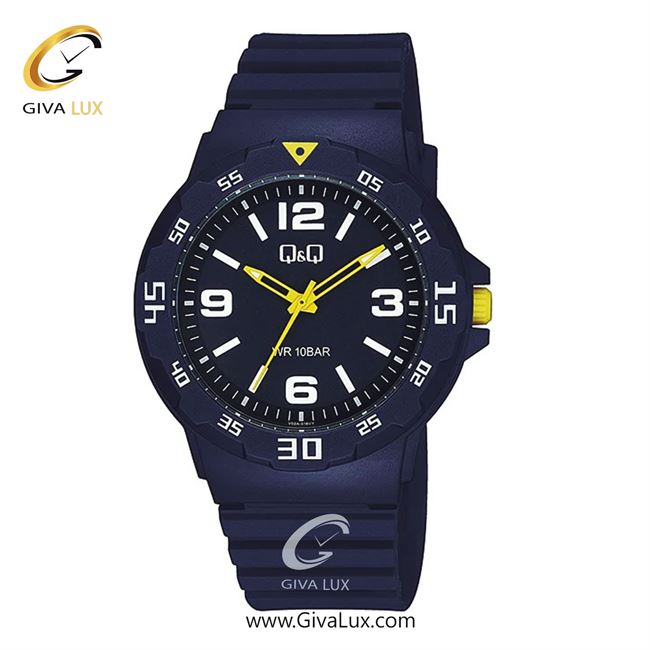 ساعت مچی اورجینال مردانه کیو اند کیو Q&Q آبی کاربنی | آبی کاربنی| سرمه ای| کد رفرنس V02A-016VY
