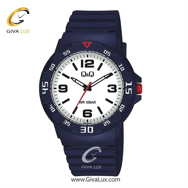 ساعت مچی اورجینال مردانه کیو اند کیو Q&Q سرمه ای | سرمه ای| سفید| کد رفرنس V02A-019VY