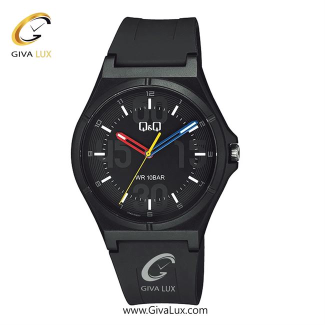 ساعت مچی اورجینال مردانه کیو اند کیو Q&Q مشکی | مشکی| مشکی| کد رفرنس V04A-006VY