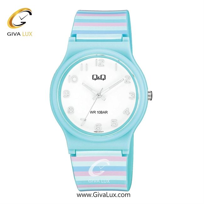 ساعت مچی اورجینال زنانه کیو اند کیو Q&Q آبی | صورتی-آبی| سفید| کد رفرنس V06A-012VY