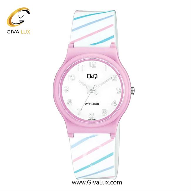 ساعت مچی اورجینال زنانه کیو اند کیو Q&Q بنفش | سفید| سفید| کد رفرنس V06A-013VY