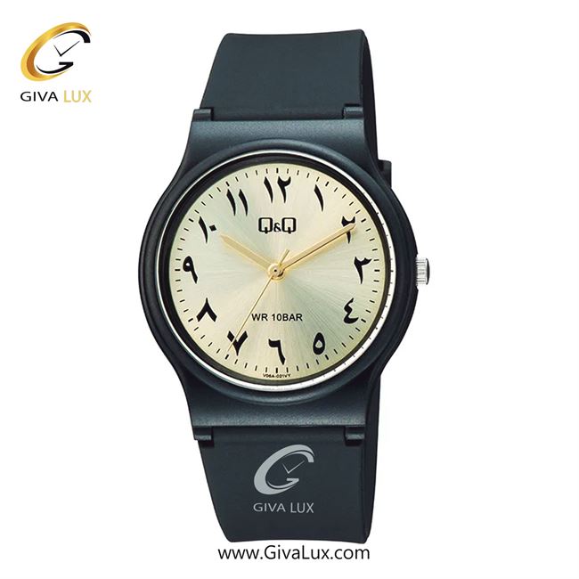ساعت مچی اورجینال مردانه کیو اند کیو Q&Q مشکی | مشکی| طلایی| کد رفرنس V06A-021VY