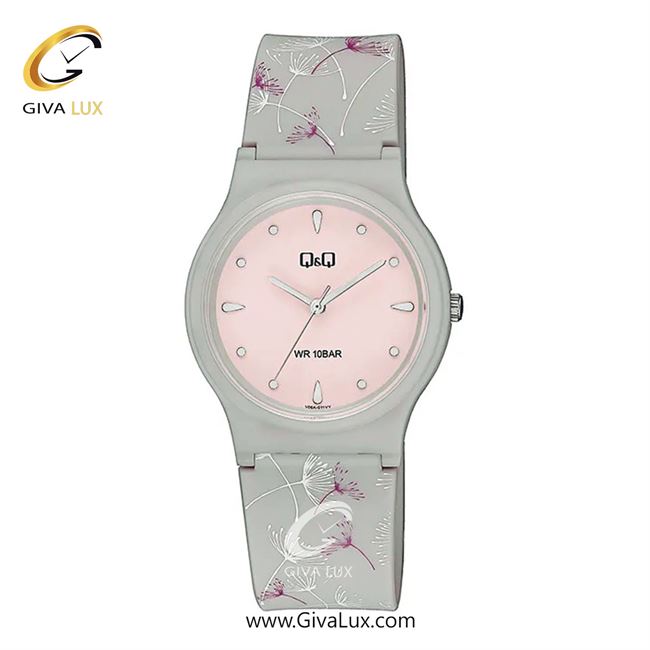 ساعت مچی اورجینال زنانه کیو اند کیو Q&Q طوسی | طوسی| صورتی| کد رفرنس V06A-011VY