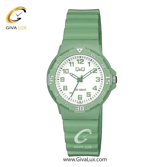 ساعت مچی اورجینال زنانه کیو اند کیو Q&Q سبز | سبز| سفید| کد رفرنس V07A-005VY