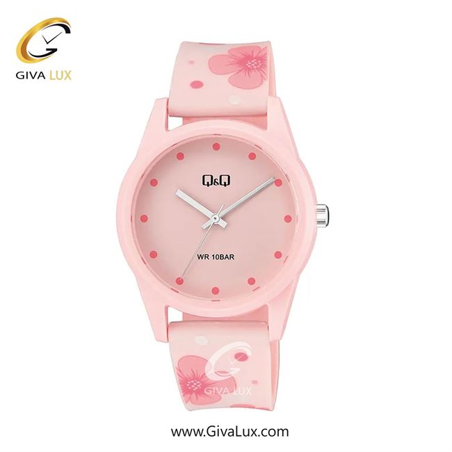 ساعت مچی اورجینال زنانه کیو اند کیو Q&Q صورتی | صورتی| صورتی| کد رفرنس V08A-004VY