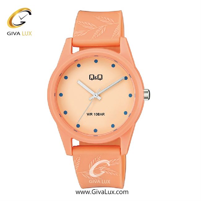 ساعت مچی اورجینال زنانه کیو اند کیو Q&Q نارنجی | نارنجی| گلبهی| کد رفرنس V08A-005VY