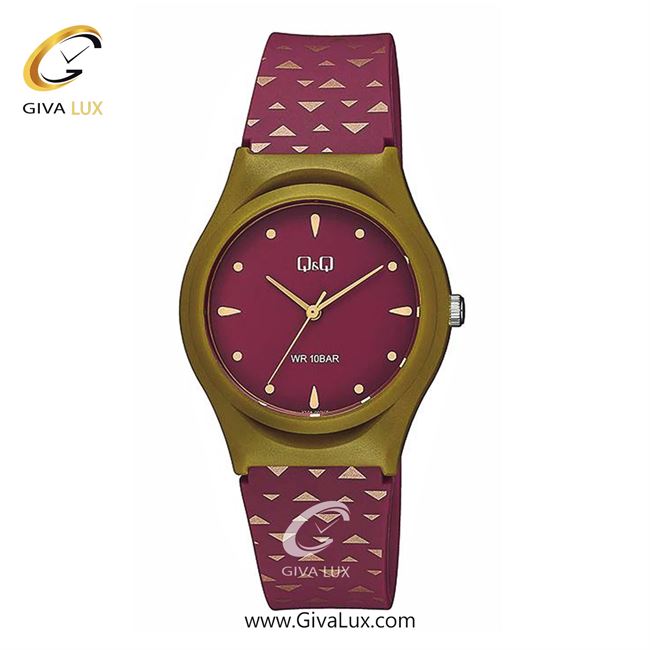 ساعت مچی اورجینال زنانه کیو اند کیو Q&Q زیتونی | بنفش| بنفش| کد رفرنس V10A-002VY