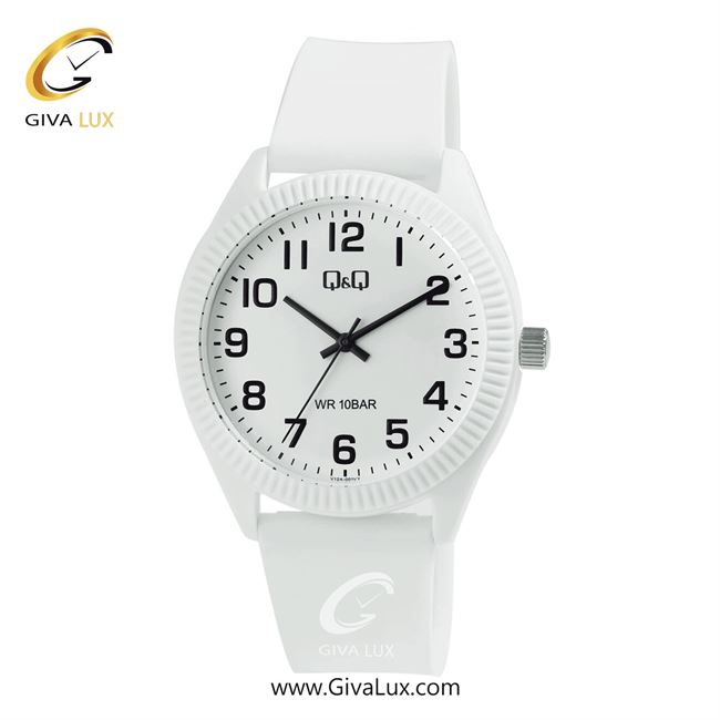 ساعت مچی اورجینال مردانه کیو اند کیو Q&Q سفید | سفید| سفید| کد رفرنس V12A-001VY