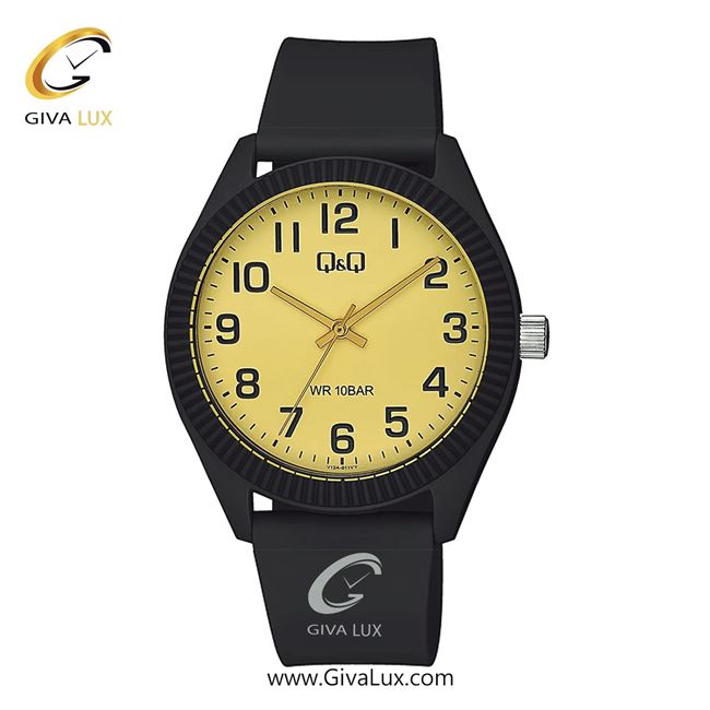 ساعت مچی اورجینال مردانه کیو اند کیو Q&Q مشکی | مشکی| طلایی| کد رفرنس V12A-011VY