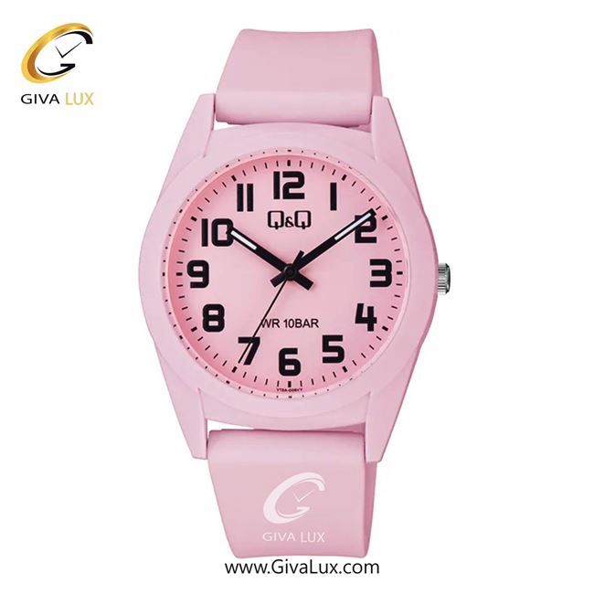 ساعت مچی اورجینال مردانه کیو اند کیو Q&Q صورتی | صورتی| صورتی| کد رفرنس V13A-006VY