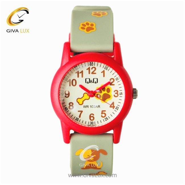 ساعت مچی اورجینال بچه گانه کیو اند کیو Q&Q قرمز | طوسی| سفید| کد رفرنس V22A-005VY