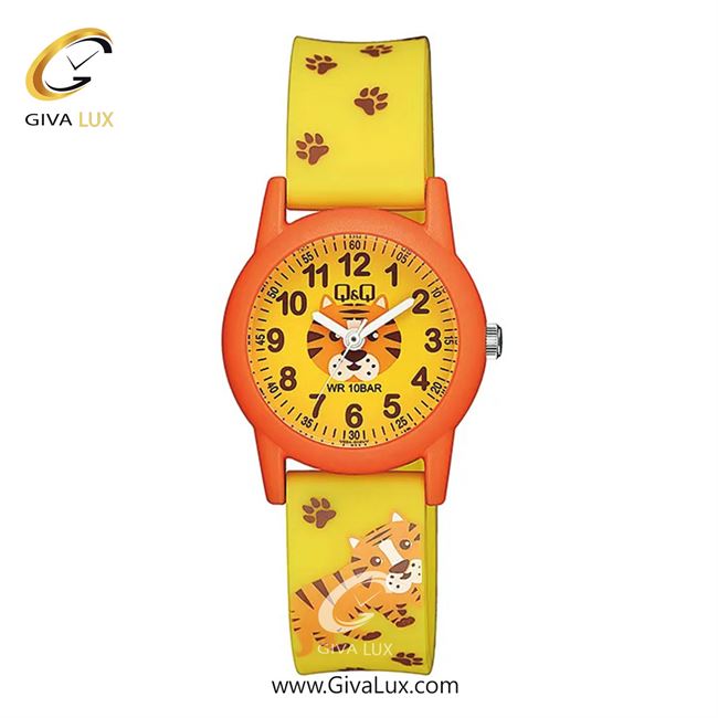ساعت مچی اورجینال بچه گانه کیو اند کیو Q&Q نارنجی | زرد| زرد| کد رفرنس V22A-016VY