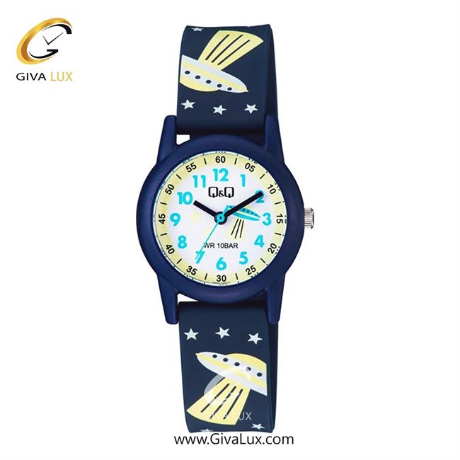ساعت مچی اورجینال بچه گانه کیو اند کیو Q&Q سرمه ای | سرمه ای| سفید| کد رفرنس V22A-020VY