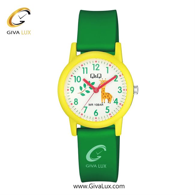 ساعت مچی اورجینال بچه گانه کیو اند کیو Q&Q زرد | سبز| سفید| کد رفرنس V23A-010VY