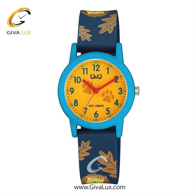 ساعت مچی اورجینال بچه گانه کیو اند کیو Q&Q آبی | سرمه ای| زرد| کد رفرنس V23A-004VY