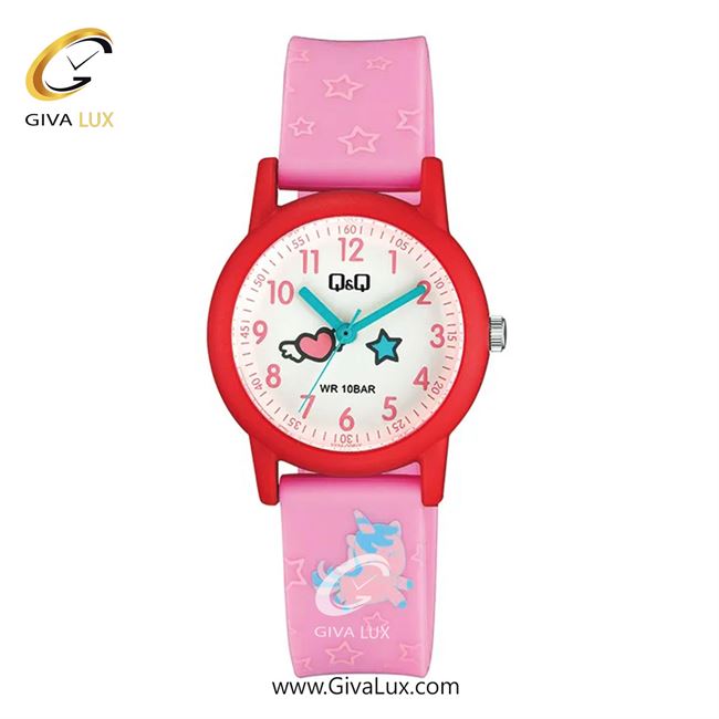 ساعت مچی اورجینال بچه گانه کیو اند کیو Q&Q قرمز | صورتی| سفید| کد رفرنس V23A-008VY