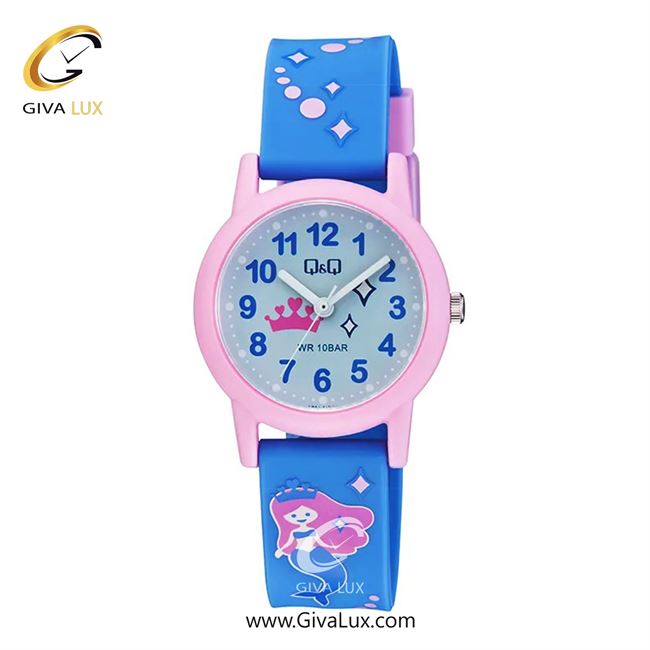 ساعت مچی اورجینال بچه گانه کیو اند کیو Q&Q صورتی | آبی| طوسی| کد رفرنس V23A-019VY