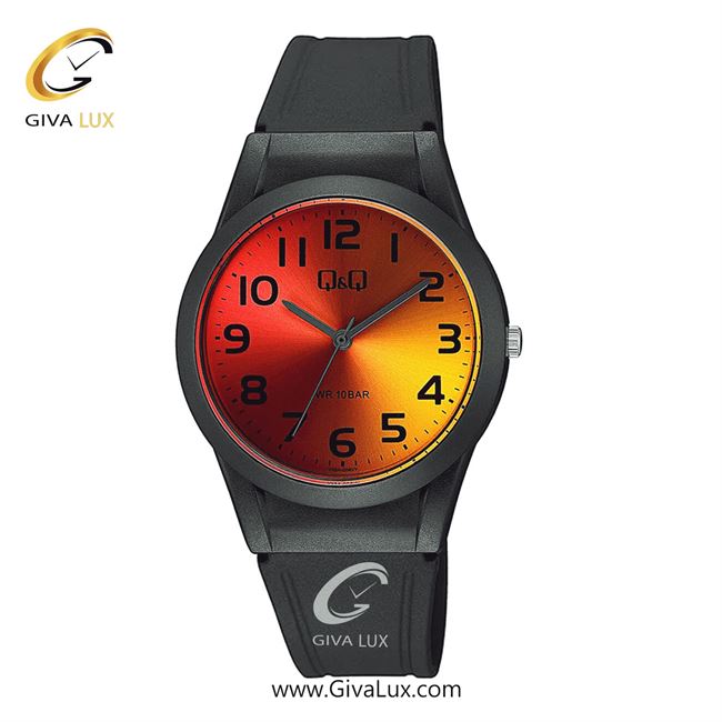 ساعت مچی اورجینال زنانه کیو اند کیو Q&Q مشکی | مشکی| زرد-مسی| کد رفرنس V25A-004VY