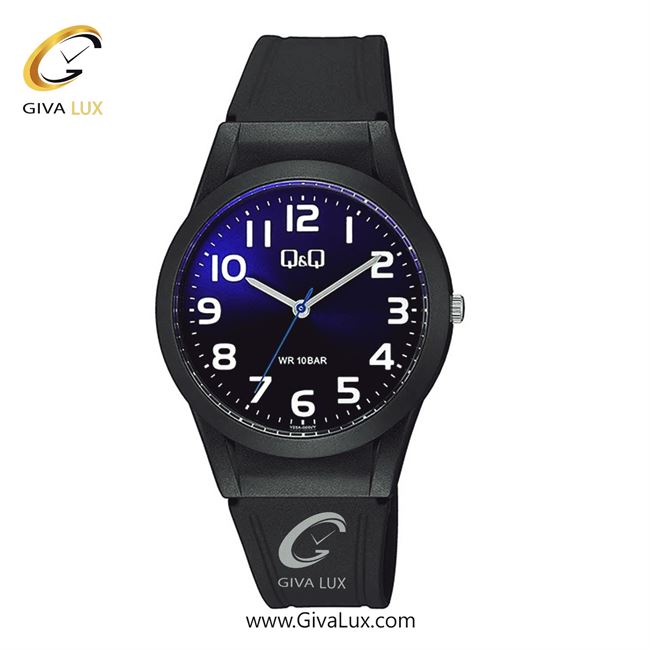 ساعت مچی اورجینال زنانه کیو اند کیو Q&Q مشکی | مشکی| مشکی-آبی کاربنی| کد رفرنس V25A-003VY