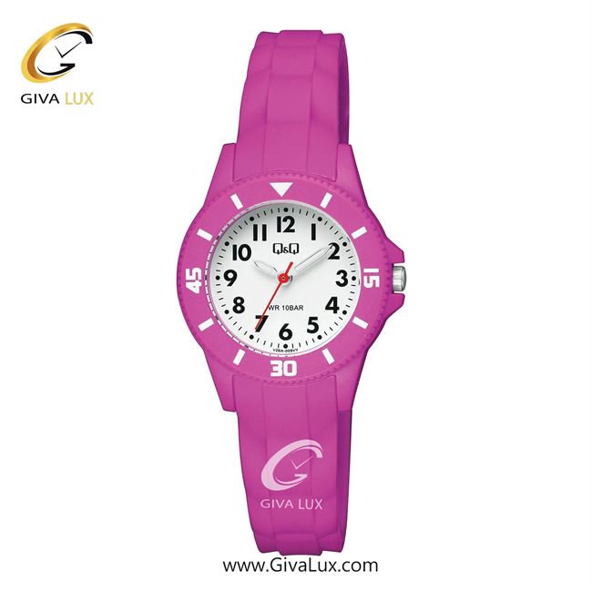 ساعت مچی اورجینال زنانه کیو اند کیو Q&Q بنفش | بنفش| سفید| کد رفرنس V26A-005VY