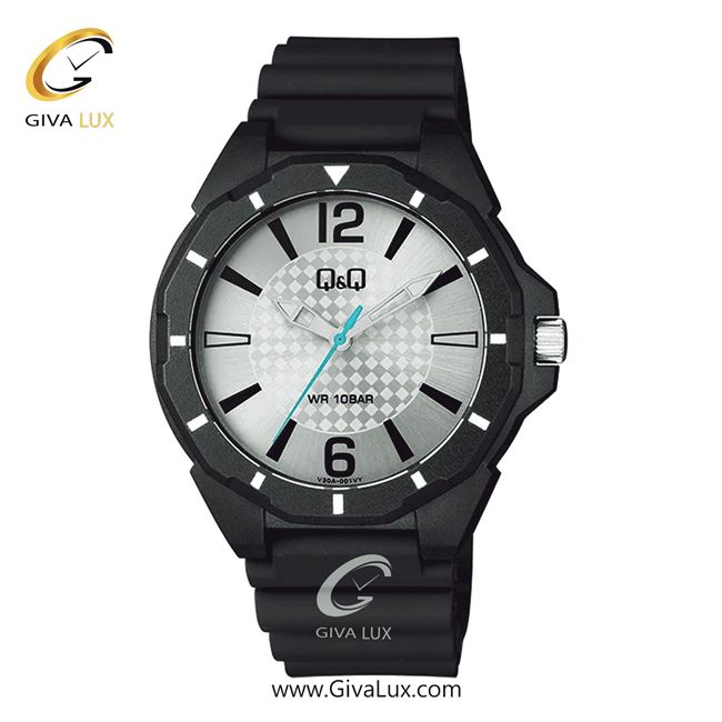 ساعت مچی اورجینال مردانه کیو اند کیو Q&Q مشکی | مشکی| نقره ای| کد رفرنس V30A-001VY