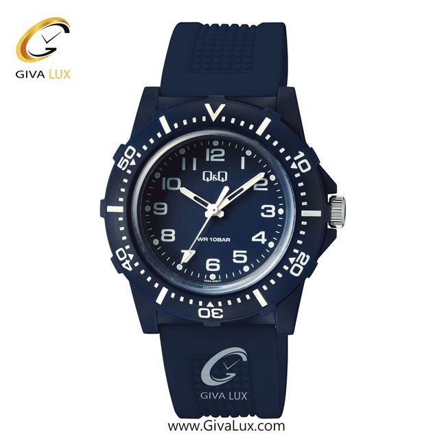 ساعت مچی اورجینال مردانه کیو اند کیو Q&Q سرمه ای | سرمه ای| سرمه ای| کد رفرنس V32A-003VY