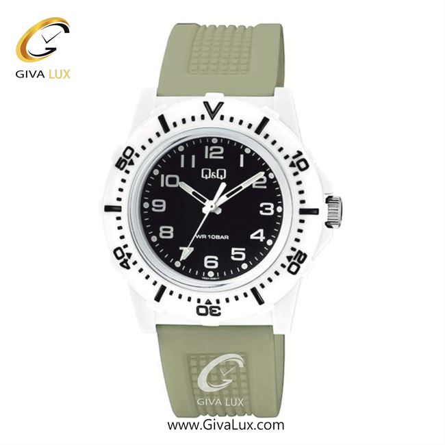ساعت مچی اورجینال مردانه کیو اند کیو Q&Q سفید | سبز خاکستری| مشکی| کد رفرنس V32A-005VY